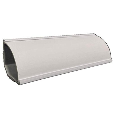 WIRETRAK Wire Trak® Corner Duct Wall Cable Raceway - 5' Long - Paintable White PVC - 2-3/4" Radius WC1250